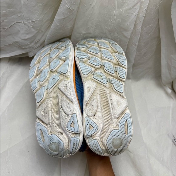 Hoka Vibrant Blue and Orange Athletic Shoes size 8.5 - Picture 5 of 6